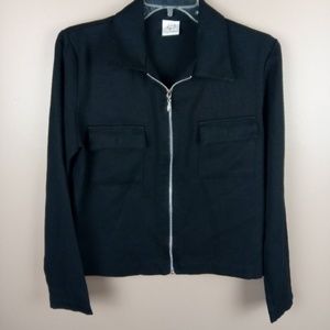 M.J. Carroll Zip Long Sleeve Jacket Size 8